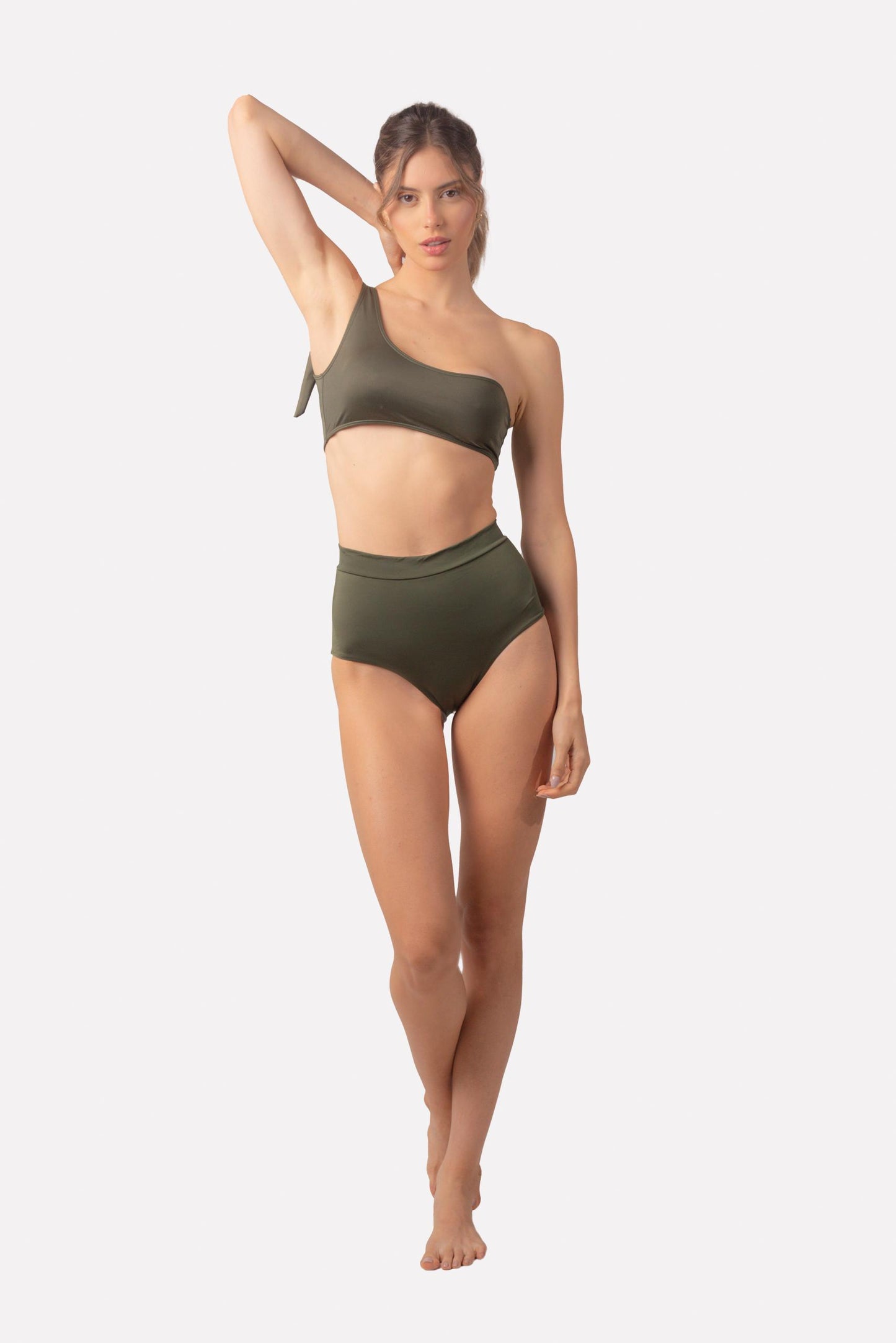 High Rise Bikini Bottom - Happiness, Verde Militar