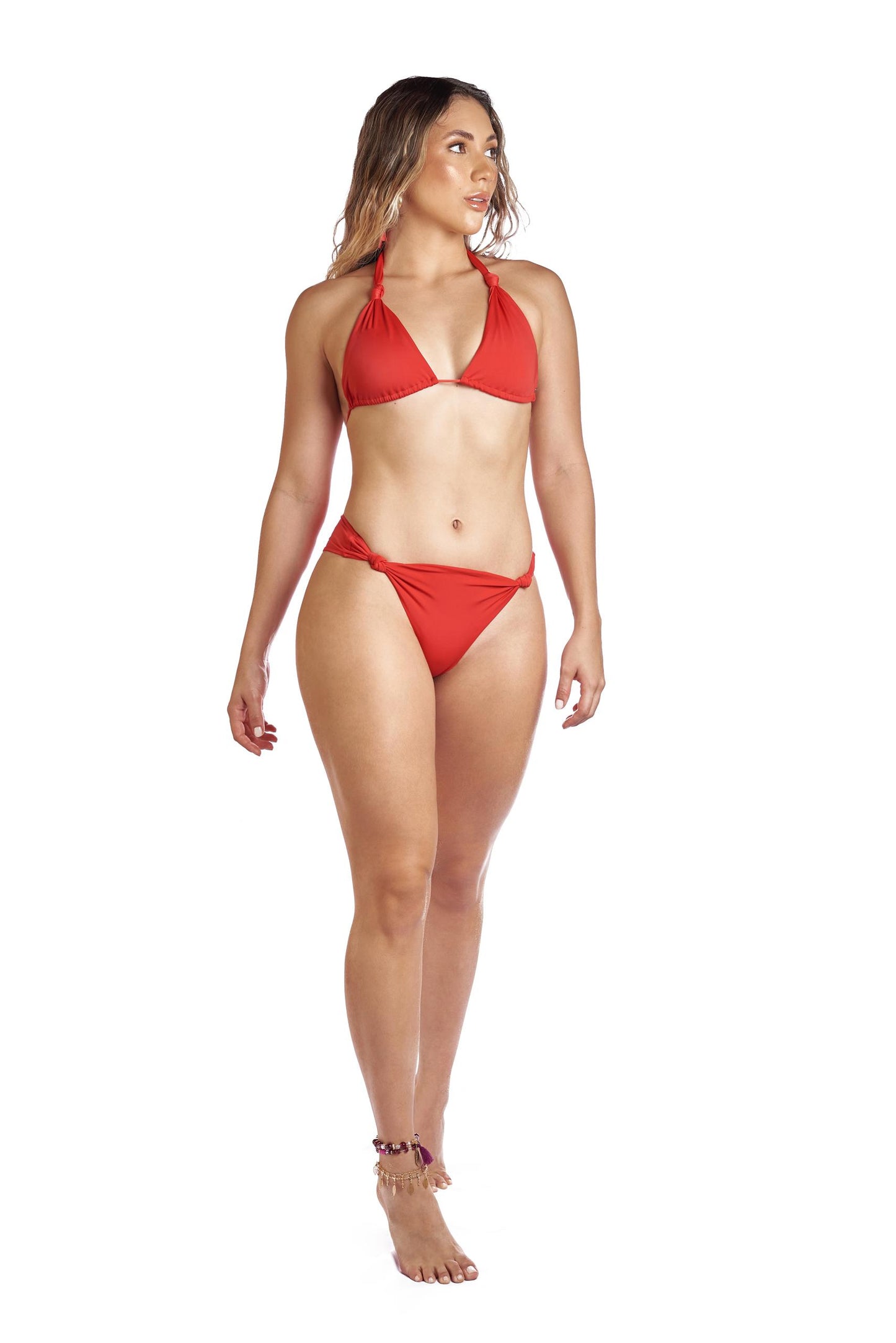 Knotted bikini bottoms - Brave, Rojo